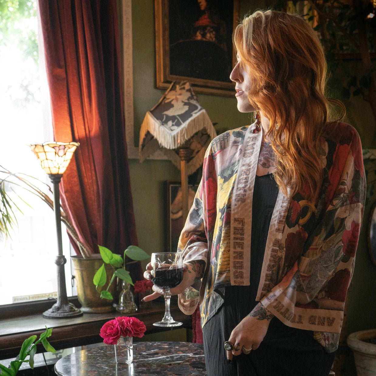 Friendship, Love & Truth Cropped KimonoPosh Boutique