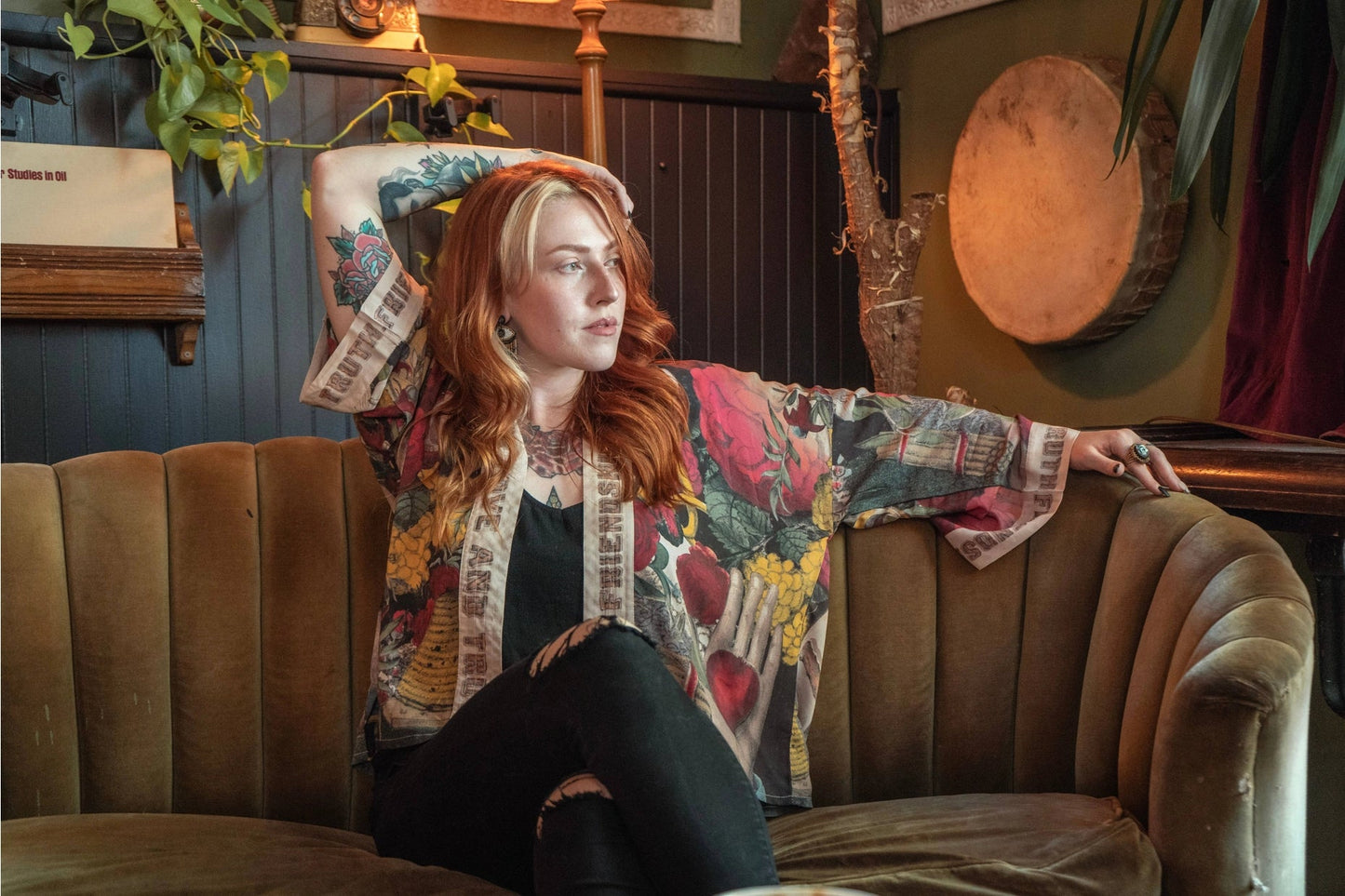 Friendship, Love & Truth Cropped KimonoPosh Boutique