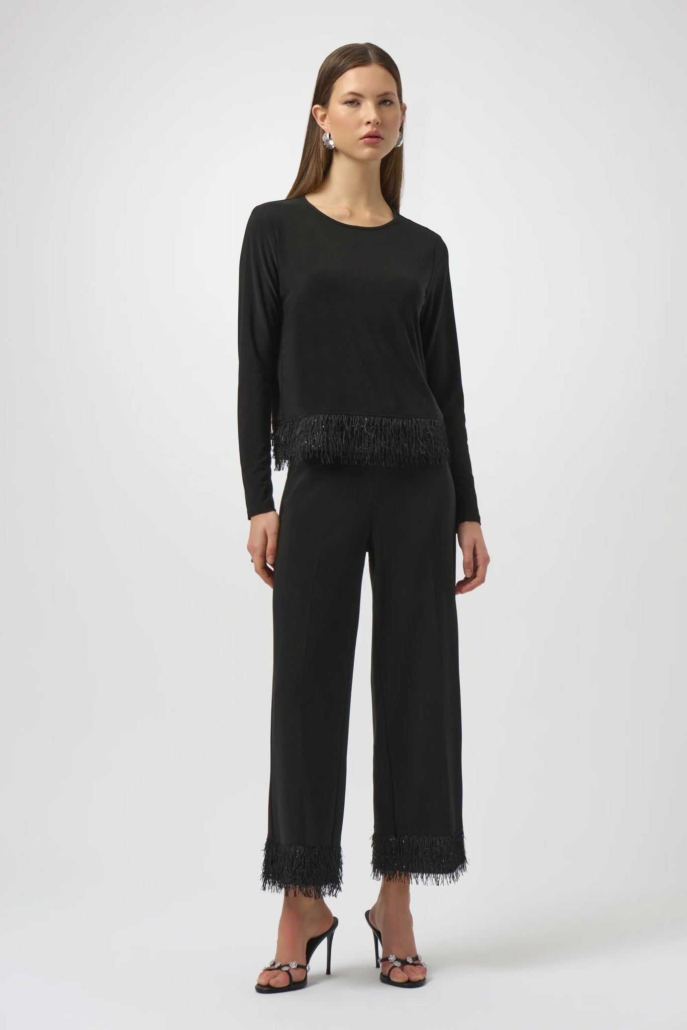 Fringe Hem PantPantsPosh Boutique
