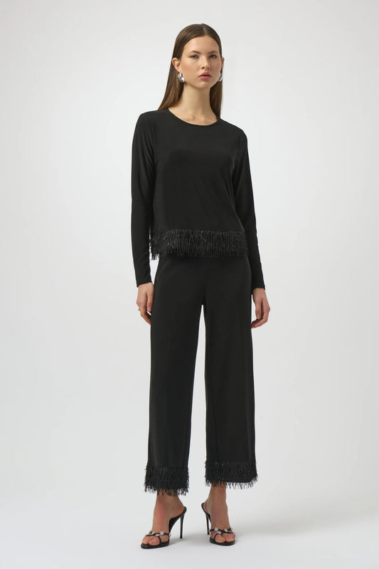 Fringe Hem PantPantsPosh Boutique