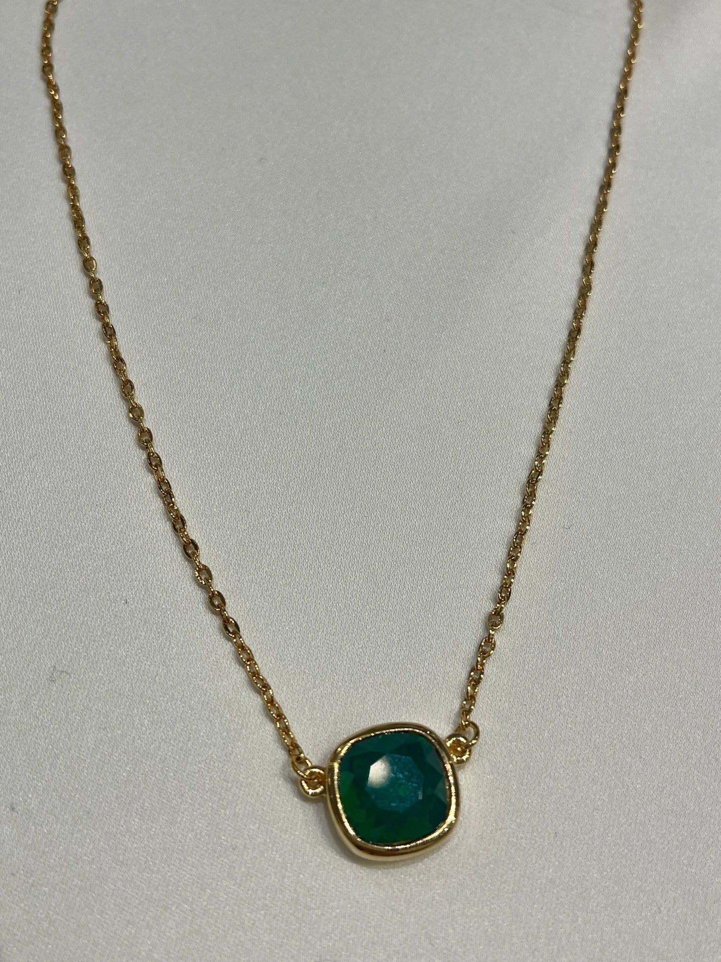 Geneva Square Pendant NecklaceJewelryPosh Boutique