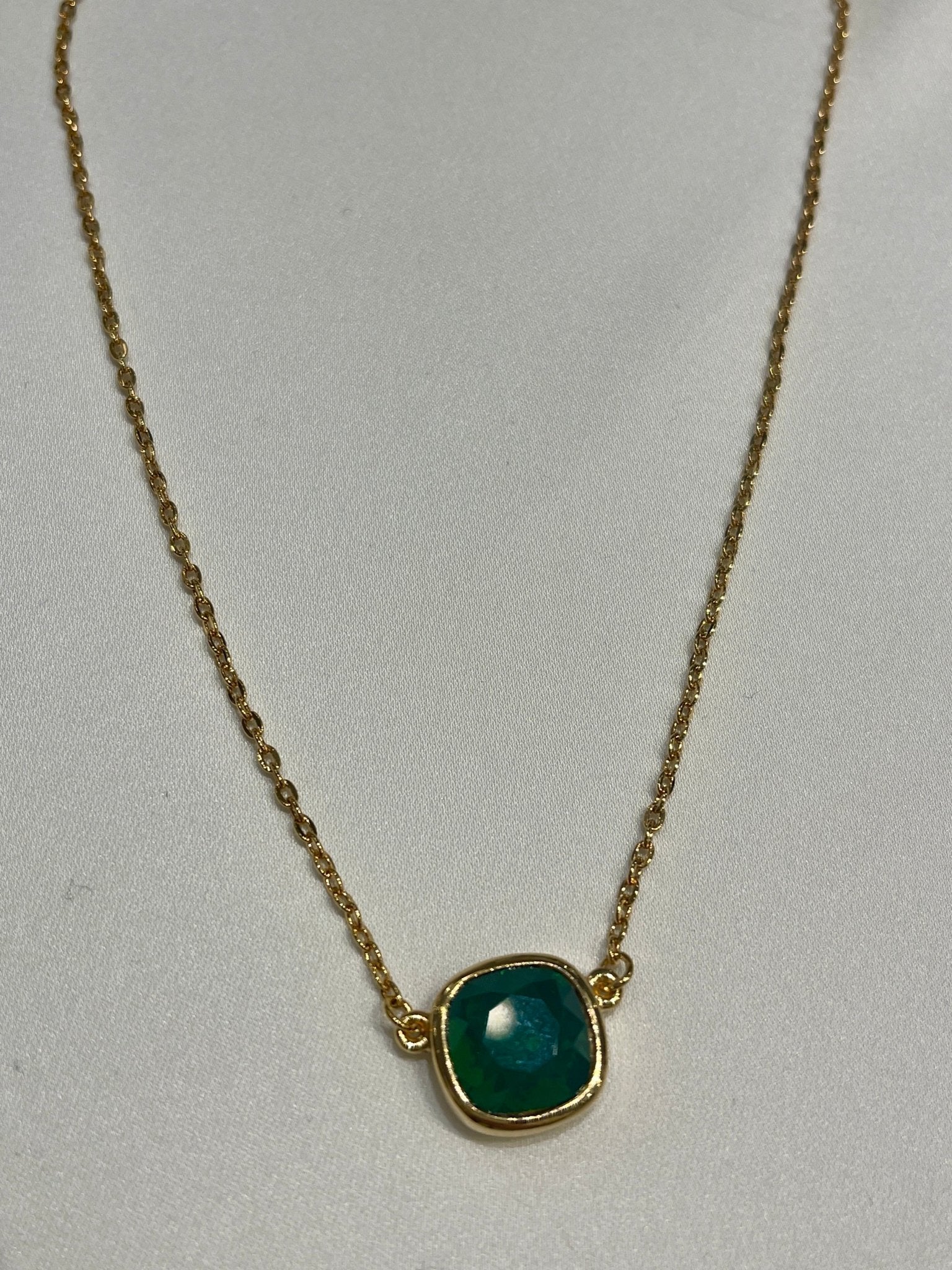 Geneva Square Pendant NecklaceJewelryPosh Boutique