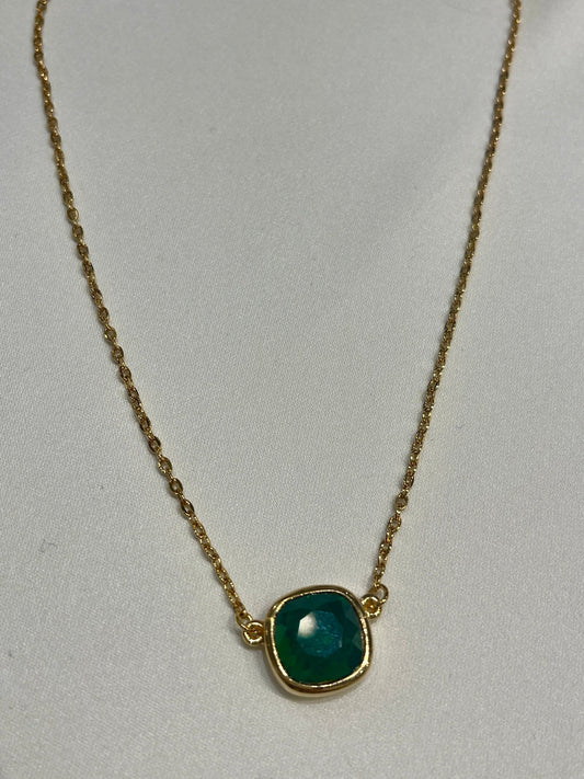 Geneva Square Pendant NecklaceJewelryPosh Boutique