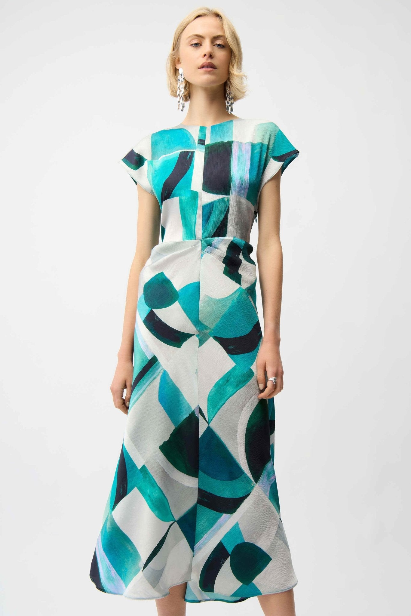 Geometric Fit and Flare DressDressesPosh Boutique