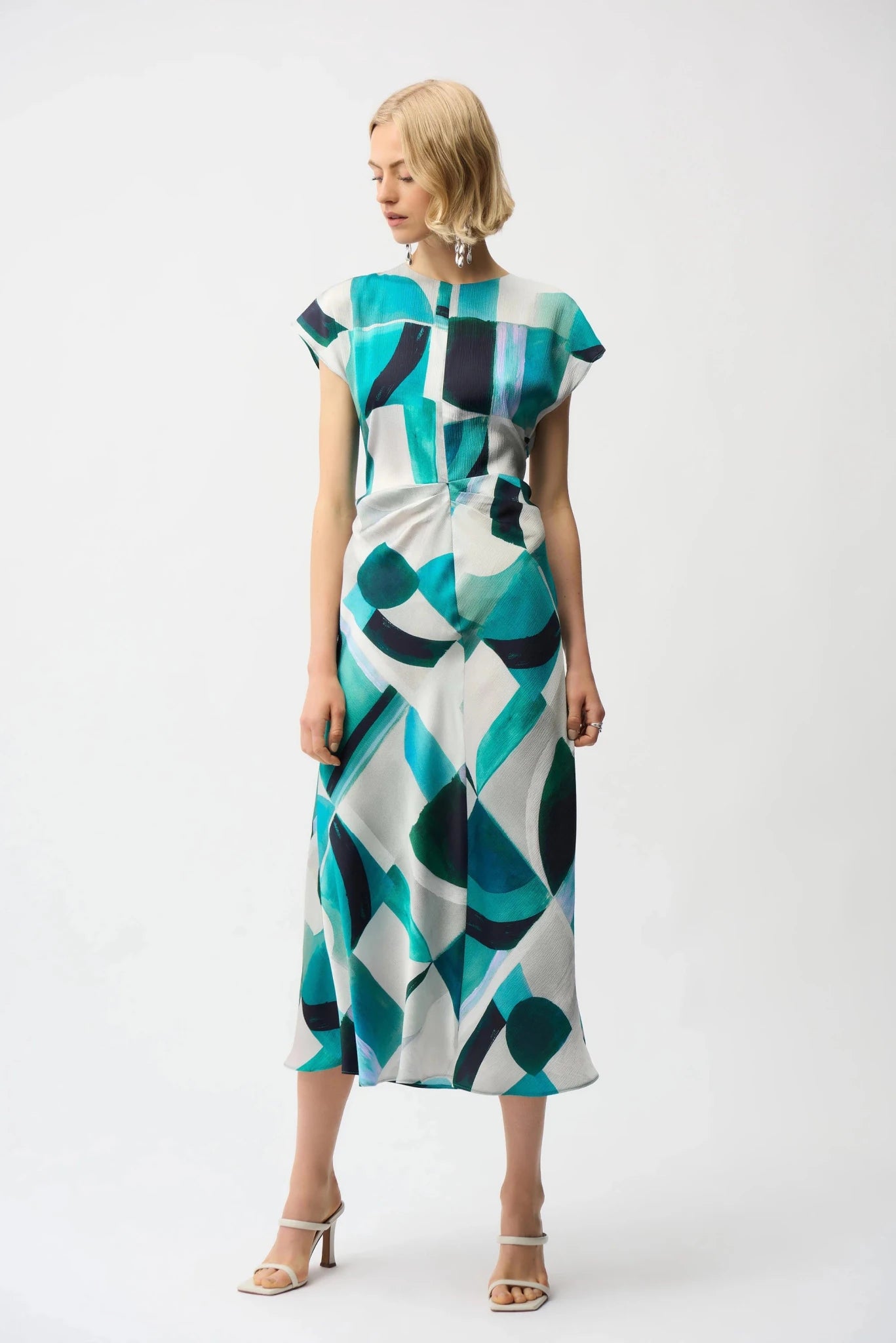 Geometric Fit and Flare DressDressesPosh Boutique