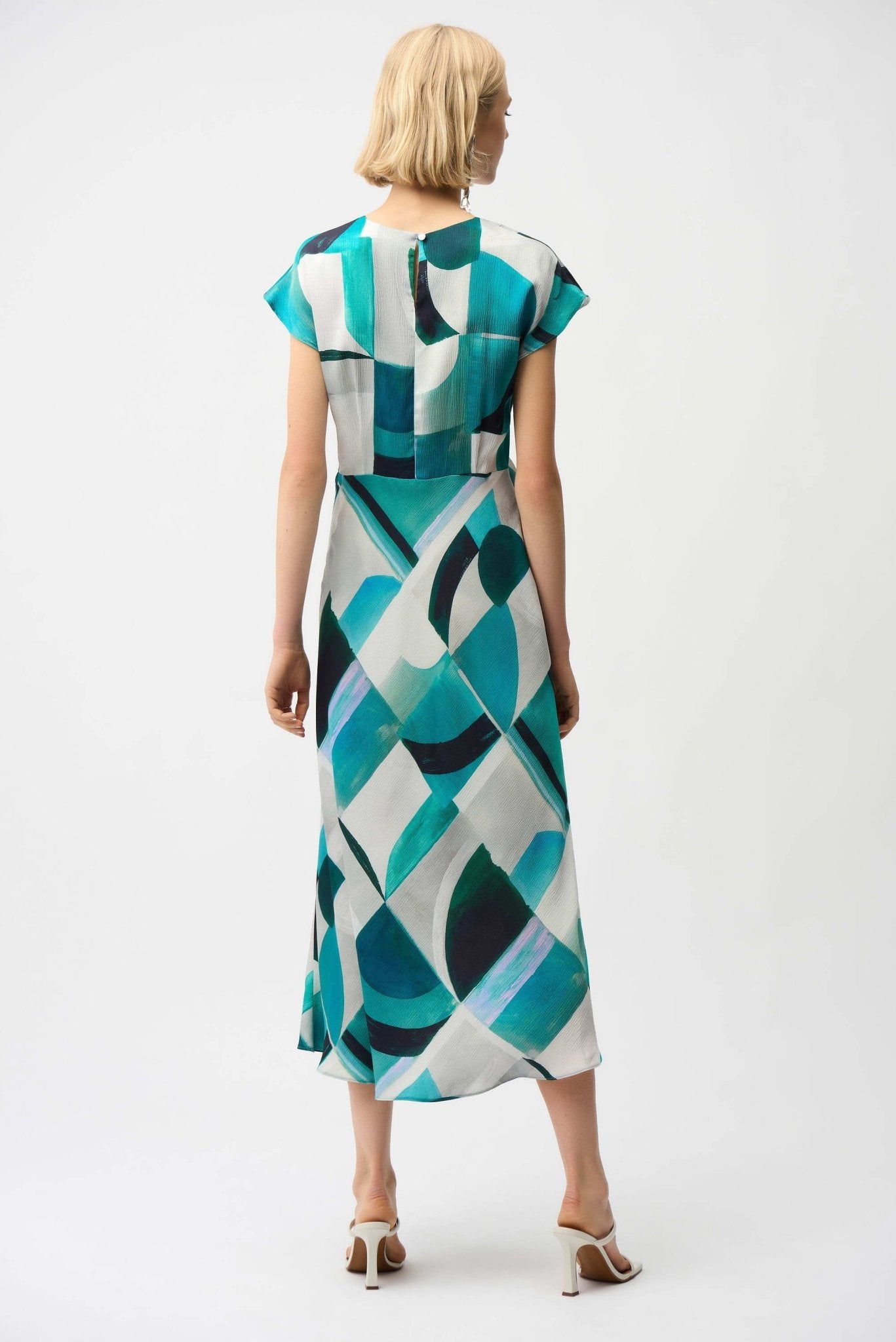Geometric Fit and Flare DressDressesPosh Boutique