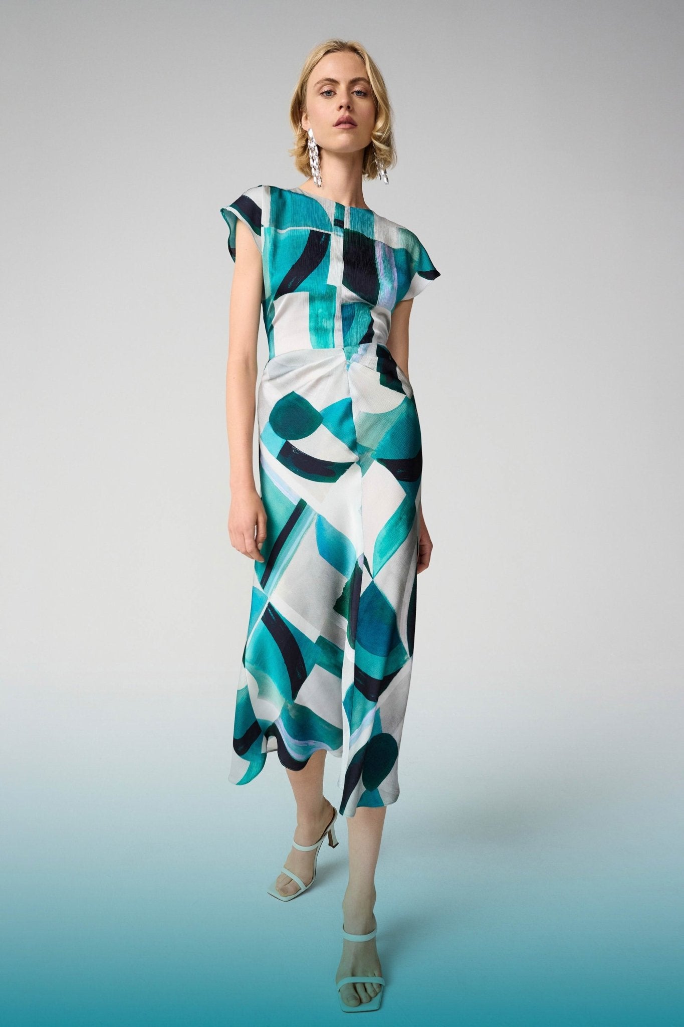 Geometric Fit and Flare DressDressesPosh Boutique