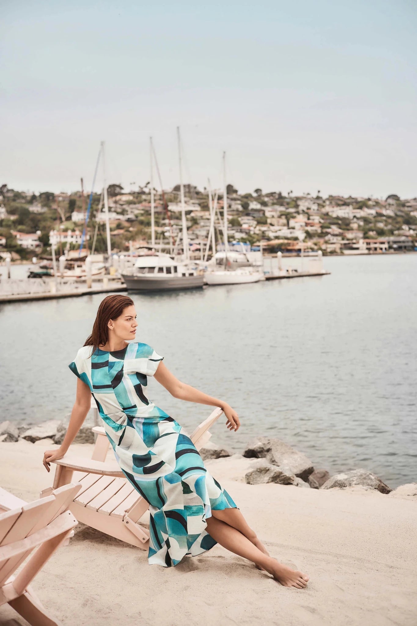 Geometric Fit and Flare DressDressesPosh Boutique