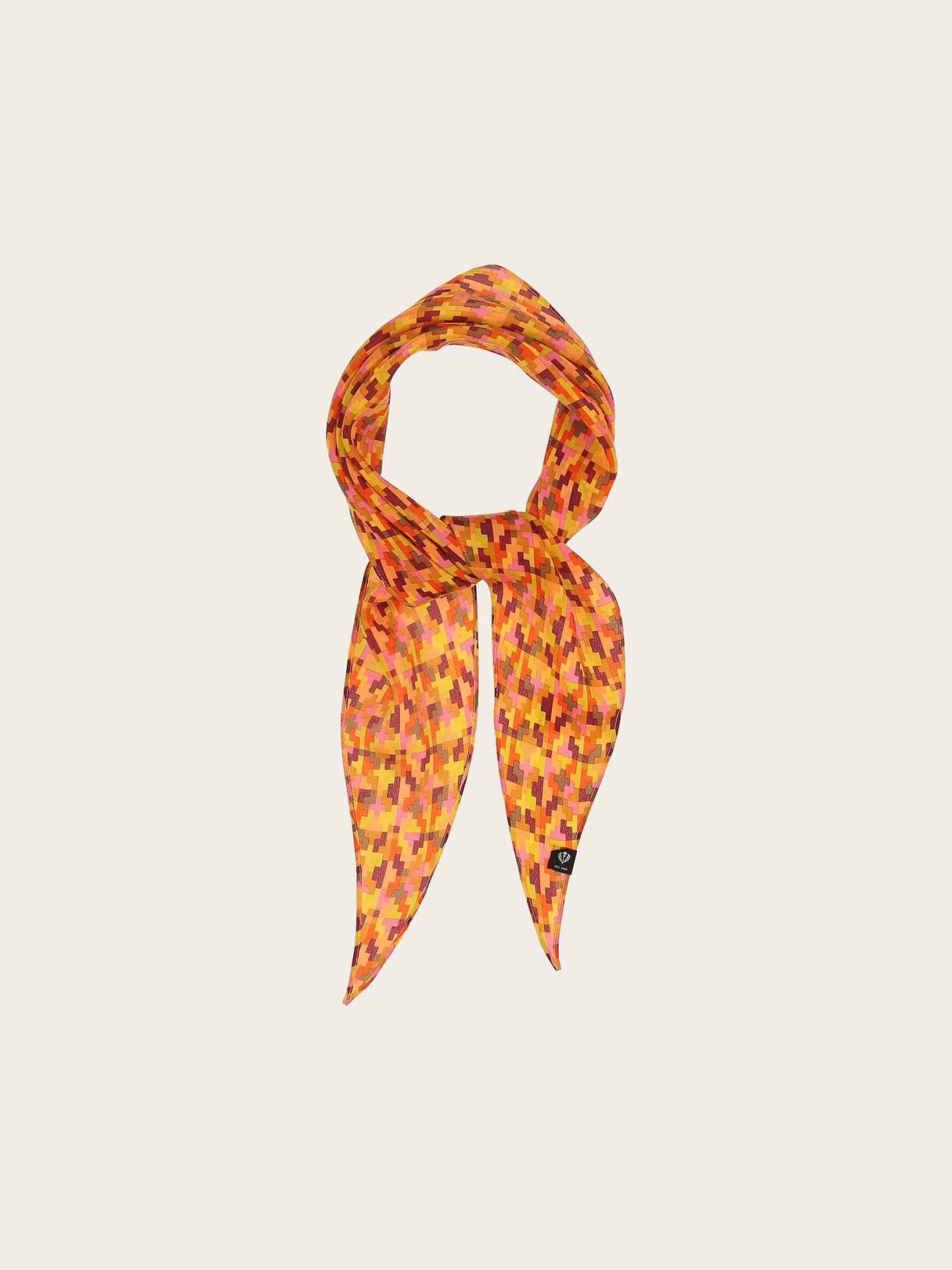 Geometric Silk Diamond ScarfScarvesPosh Boutique