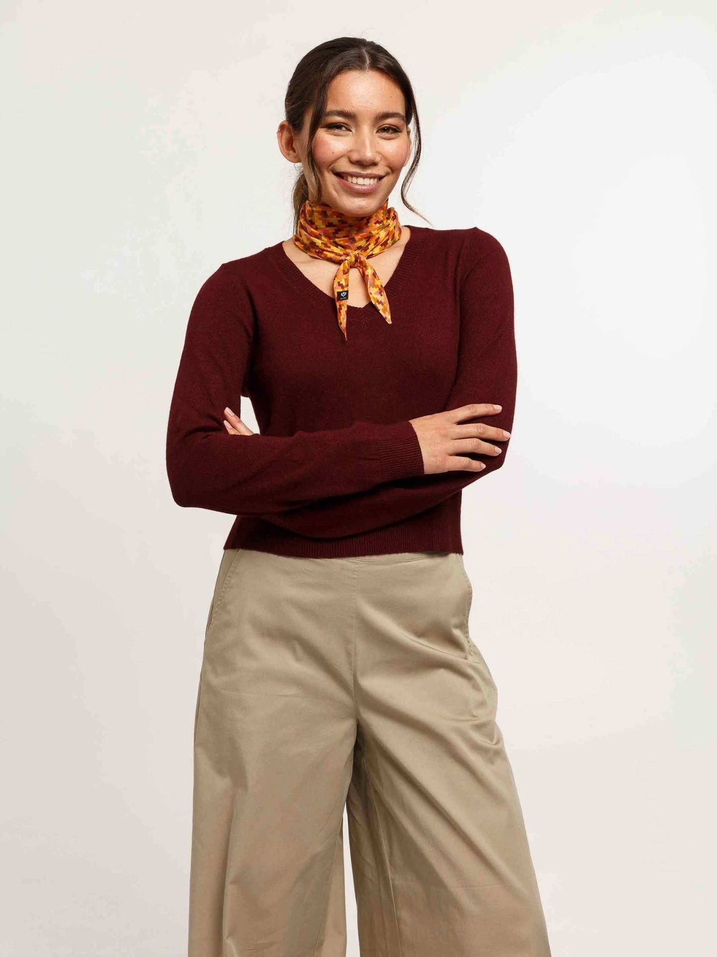 Geometric Silk Diamond ScarfScarvesPosh Boutique