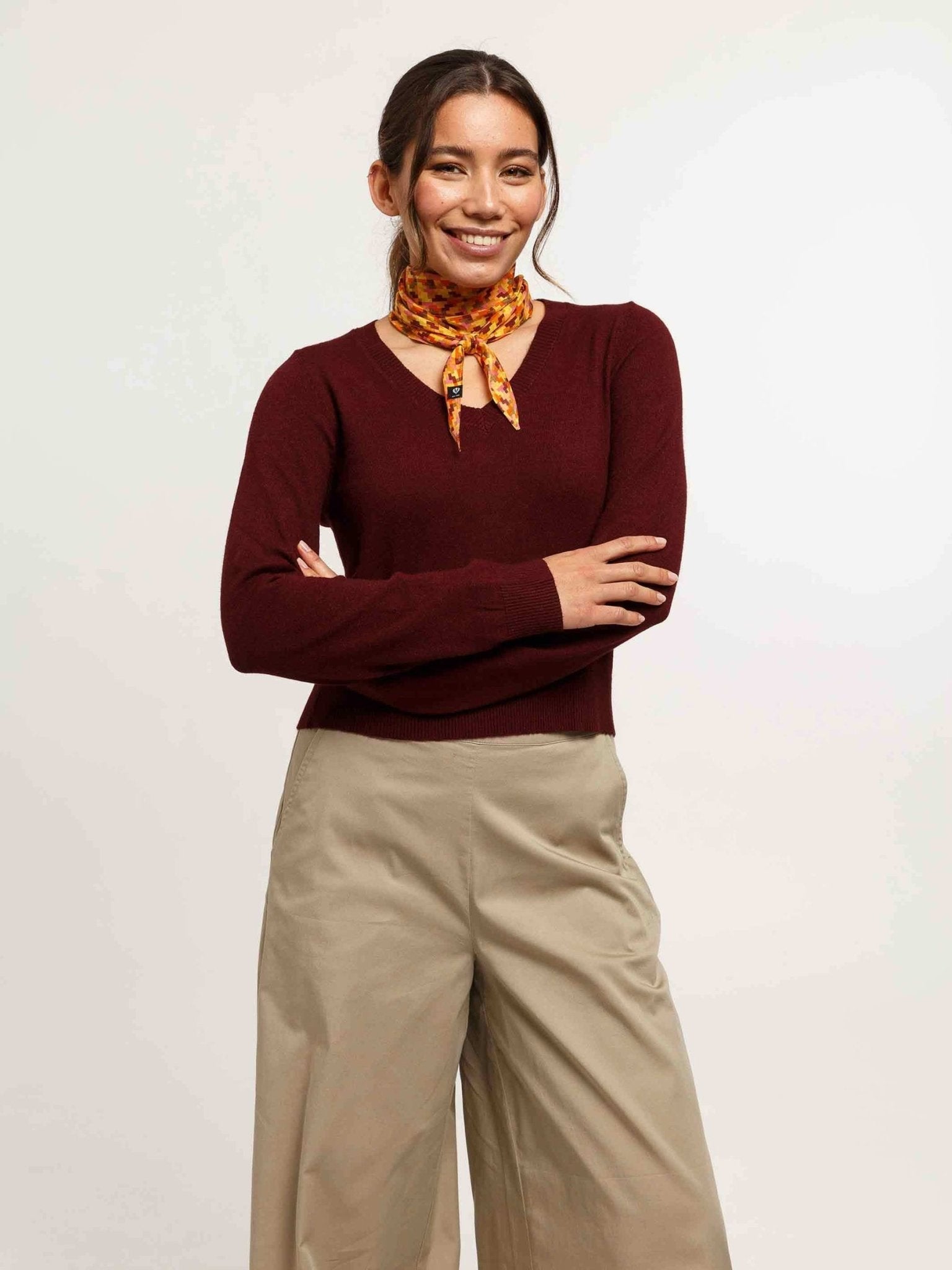 Geometric Silk Diamond ScarfScarvesPosh Boutique