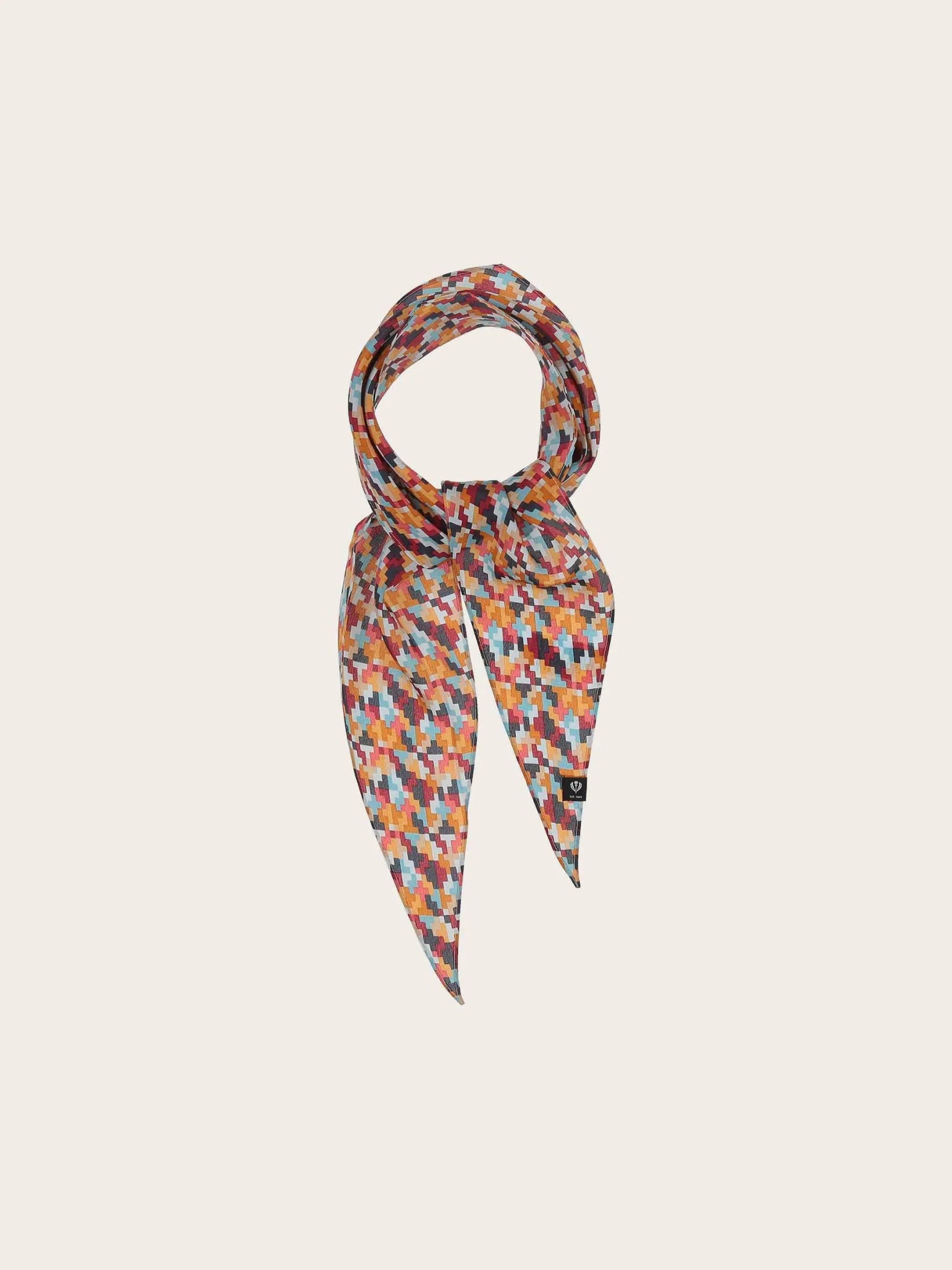 Geometric Silk Diamond ScarfScarvesPosh Boutique