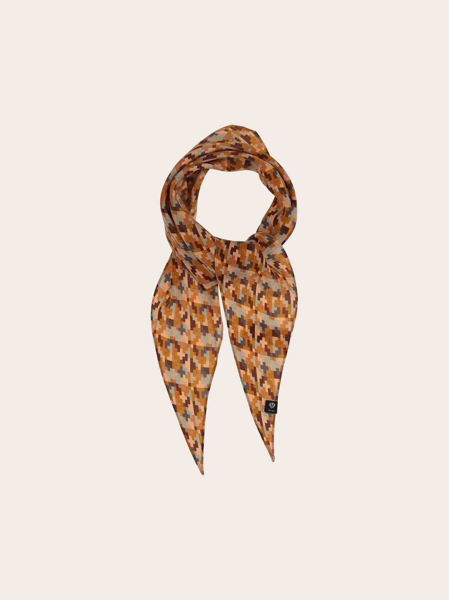 Geometric Silk Diamond ScarfScarvesPosh Boutique