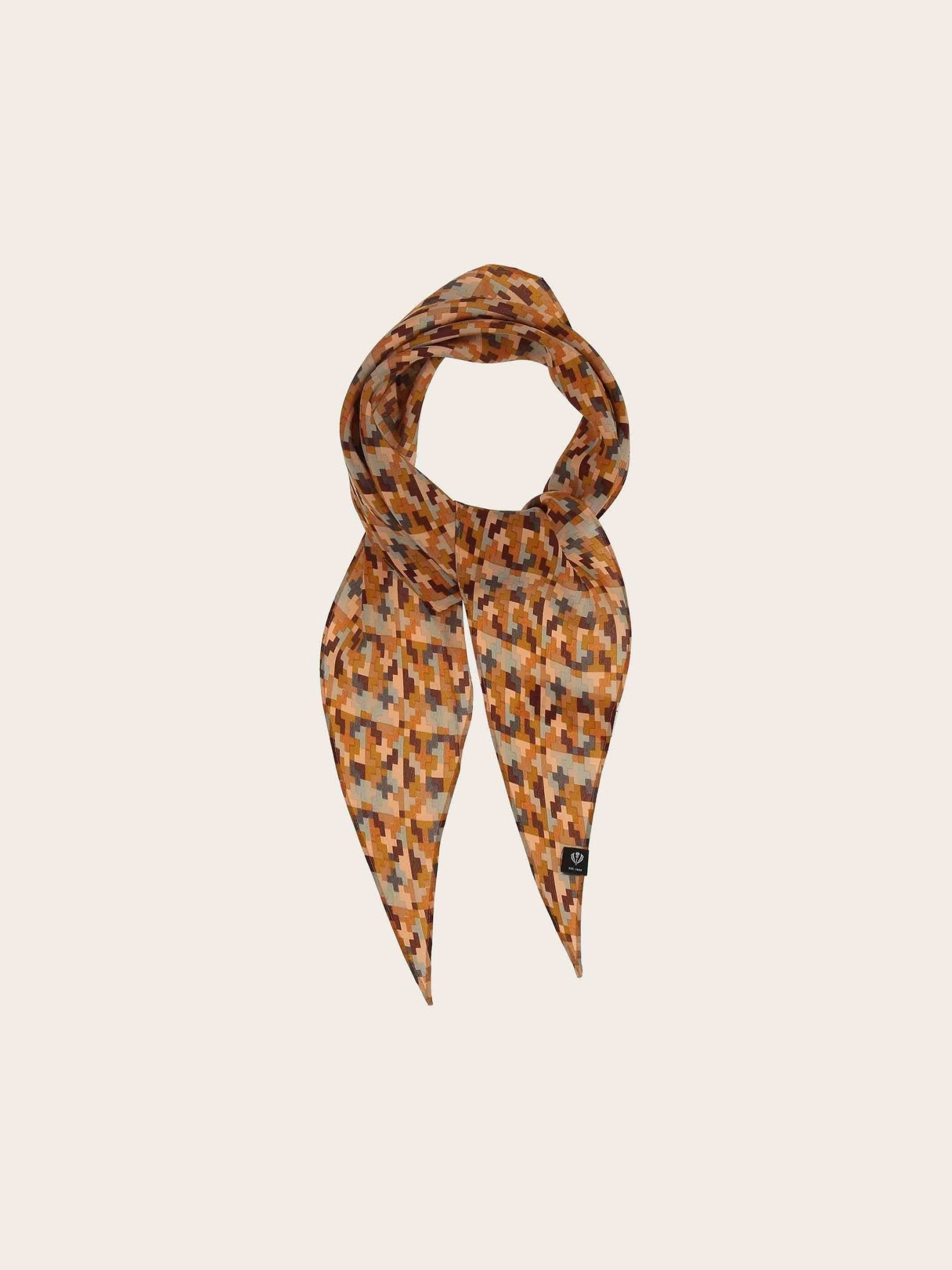 Geometric Silk Diamond ScarfScarvesPosh Boutique