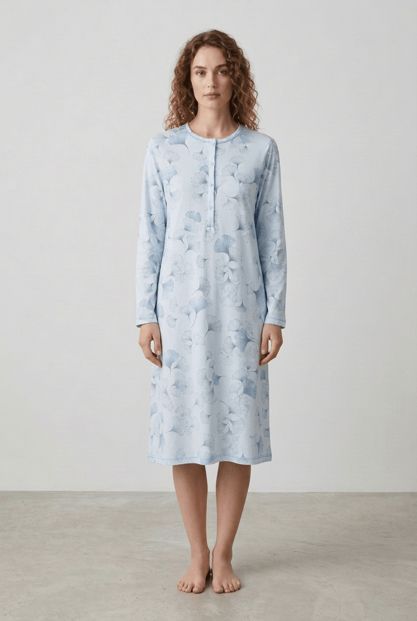 Ginkgo Leaf NightgownSleepwearPosh Boutique