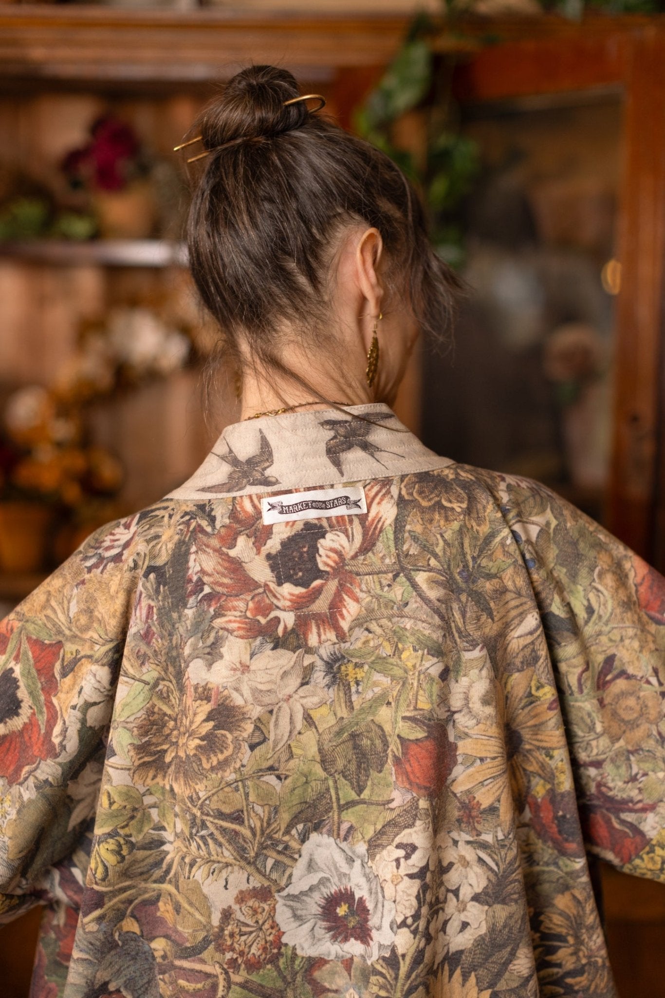 Golden Hour Fleece Cottage Kimono JacketJacketsPosh Boutique