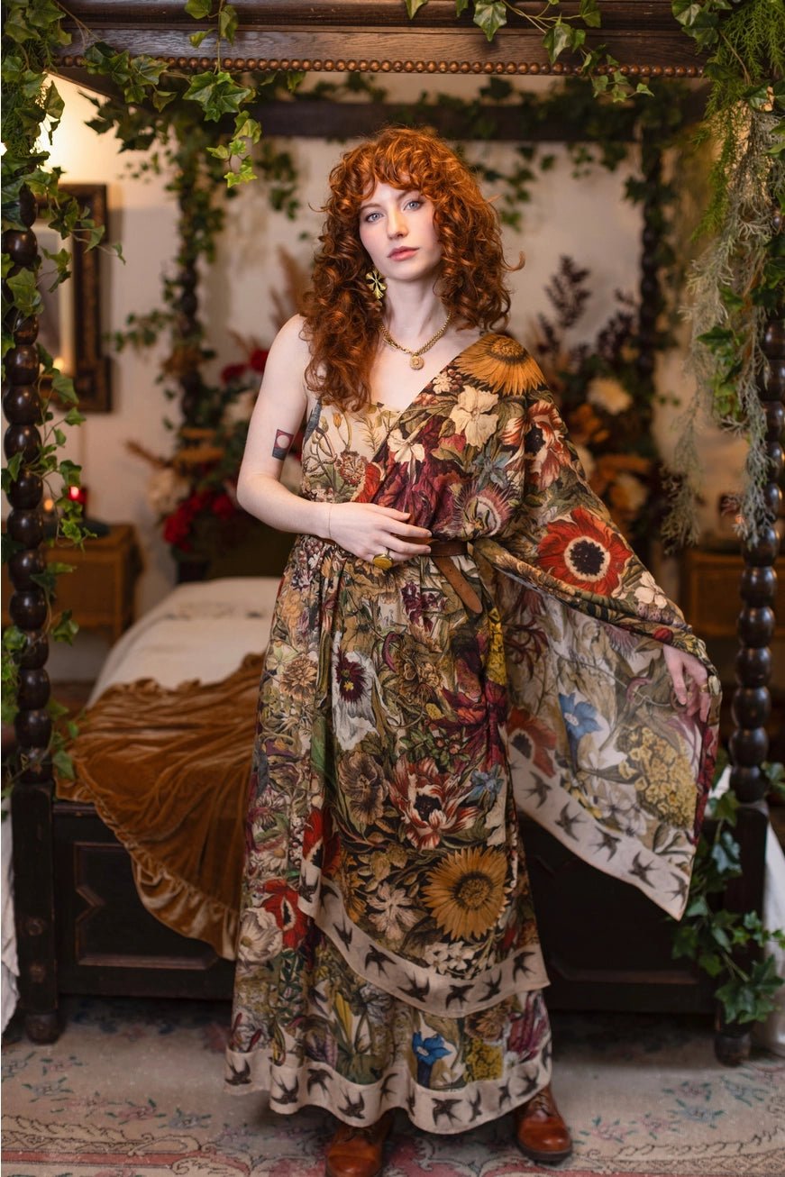 Golden Hour Floral Bohemian ScarfScarvesPosh Boutique