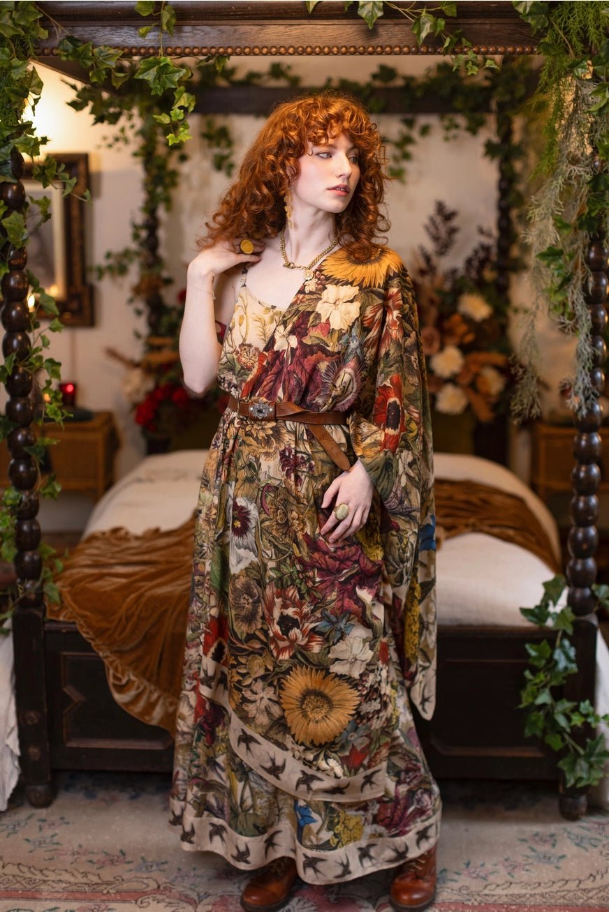 Golden Hour Floral Bohemian ScarfScarvesPosh Boutique