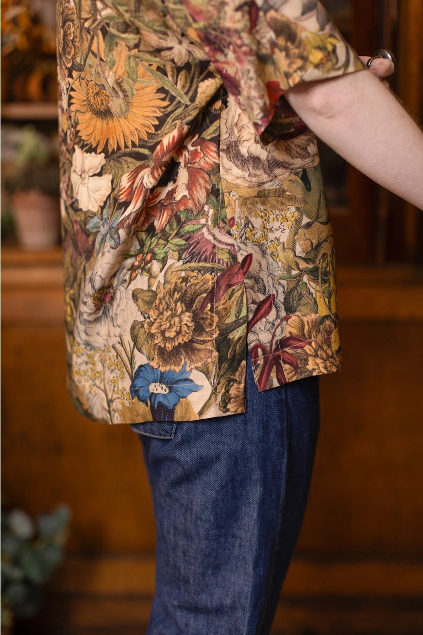Golden Hour Luxe Floral Tunic ShirtTopsPosh Boutique