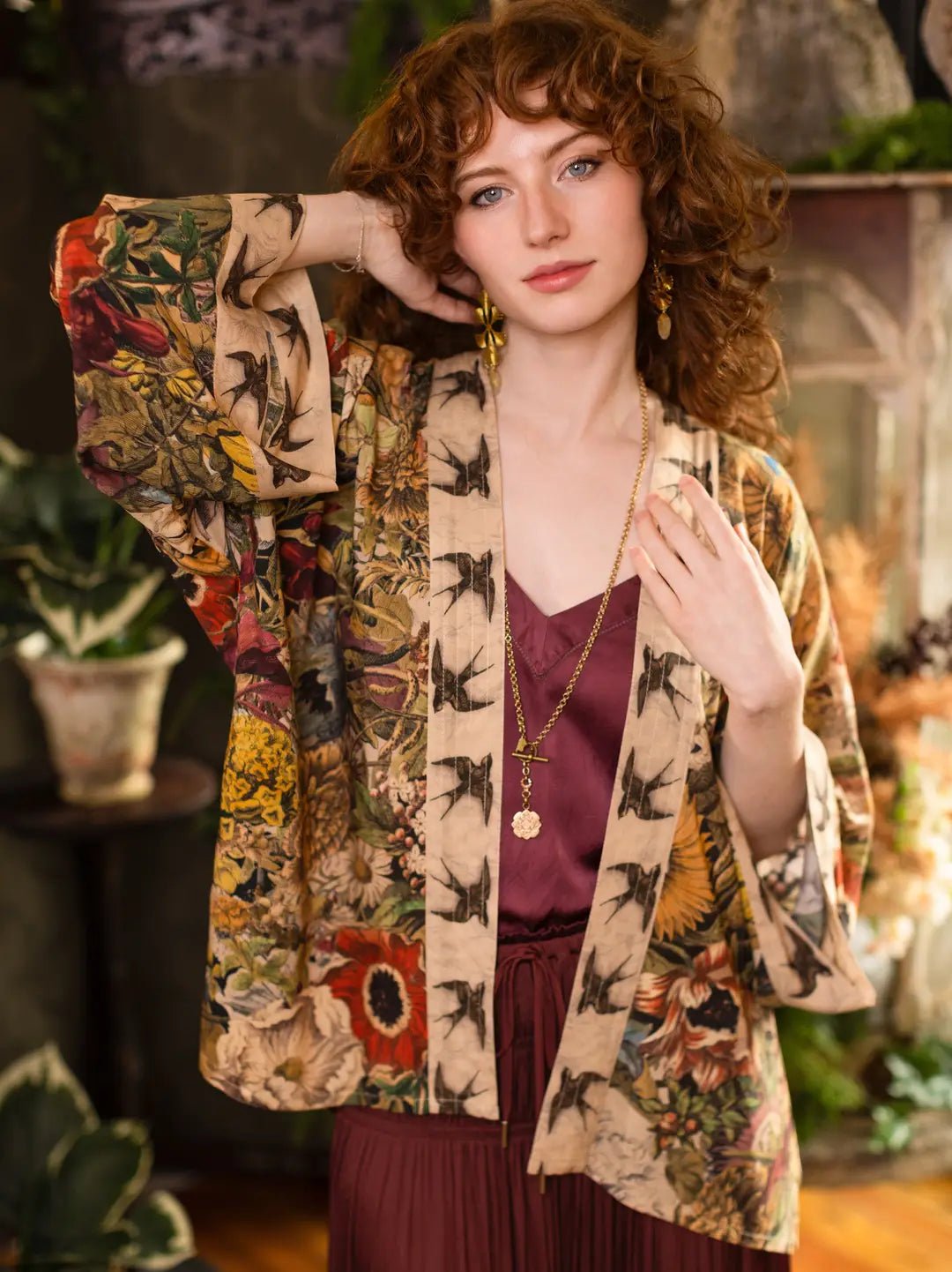 Golden Hour Pixie Cropped KimonoJacketsPosh Boutique