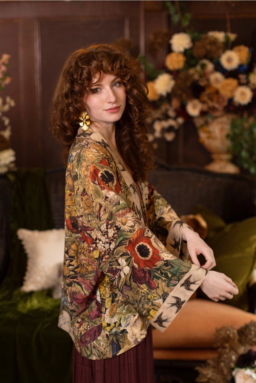 Golden Hour Pixie Cropped KimonoJacketsPosh Boutique