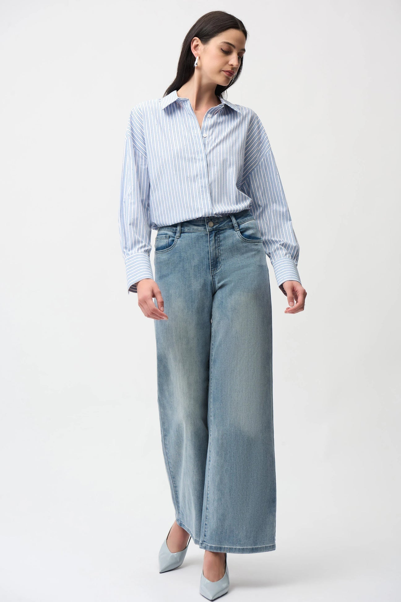 Goldie Light Denim Wide Leg JeanDenimPosh Boutique