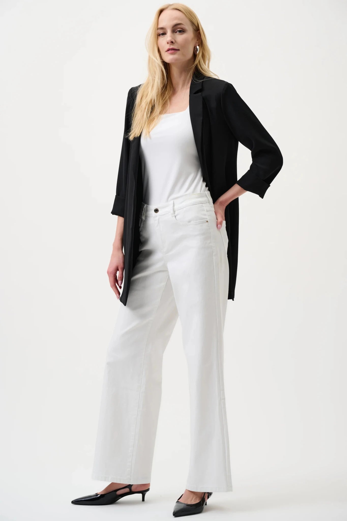 Goldie White Denim Wide Leg JeanDenimPosh Boutique
