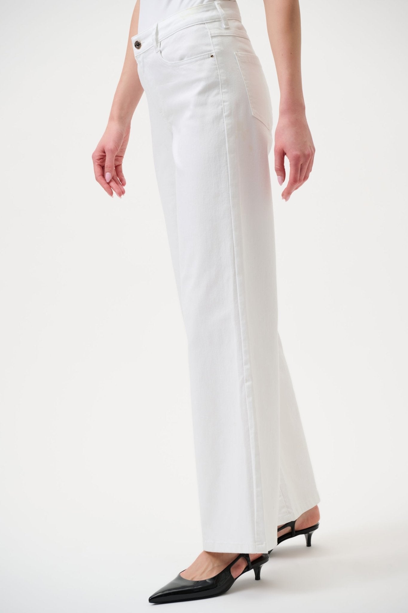 Goldie White Denim Wide Leg JeanDenimPosh Boutique