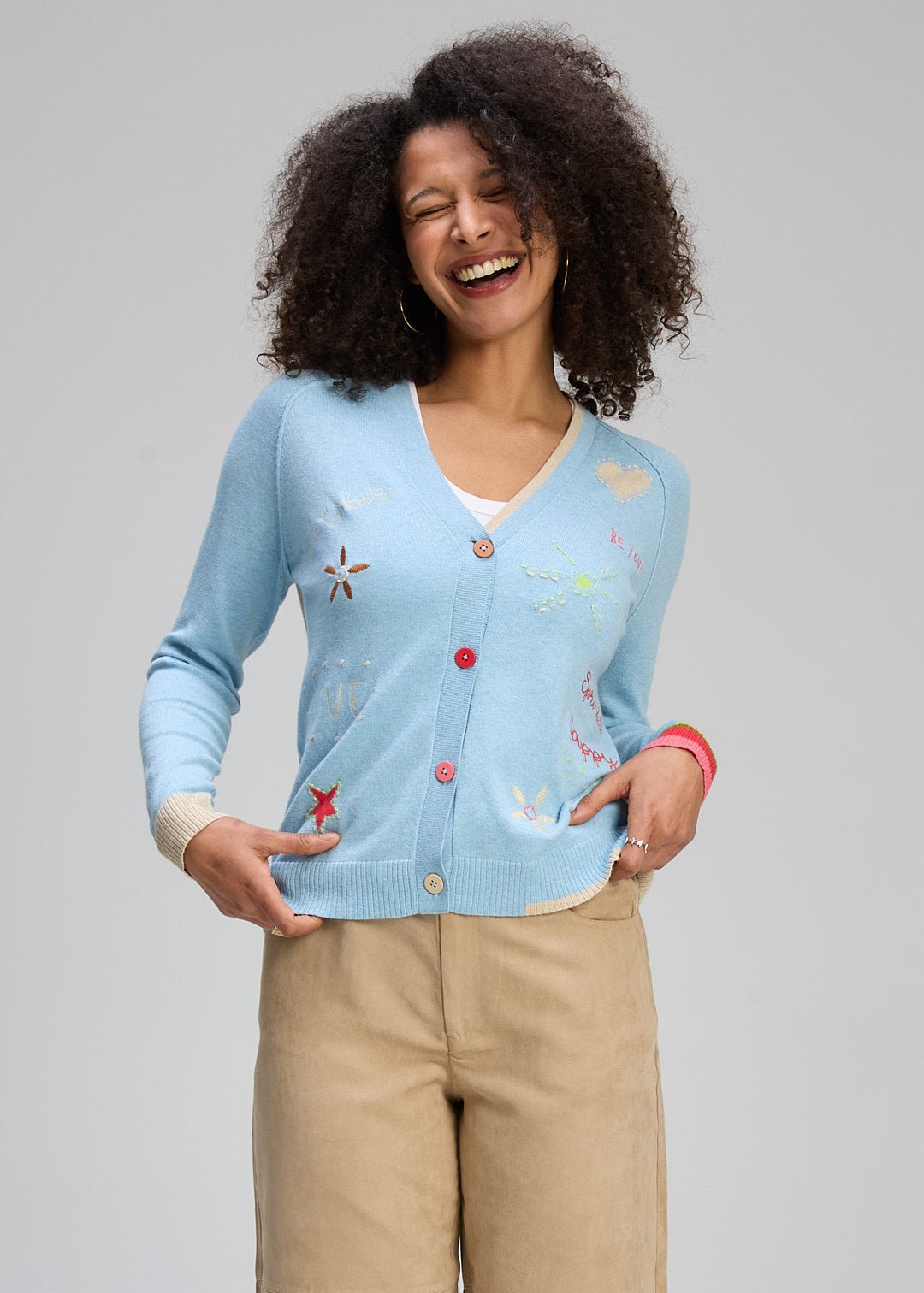 Good Vibes CardiSweatersPosh Boutique