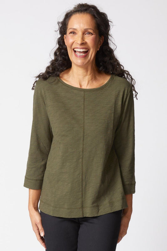 Habitat Coverstitch Boatneck TeeTopsPosh Boutique