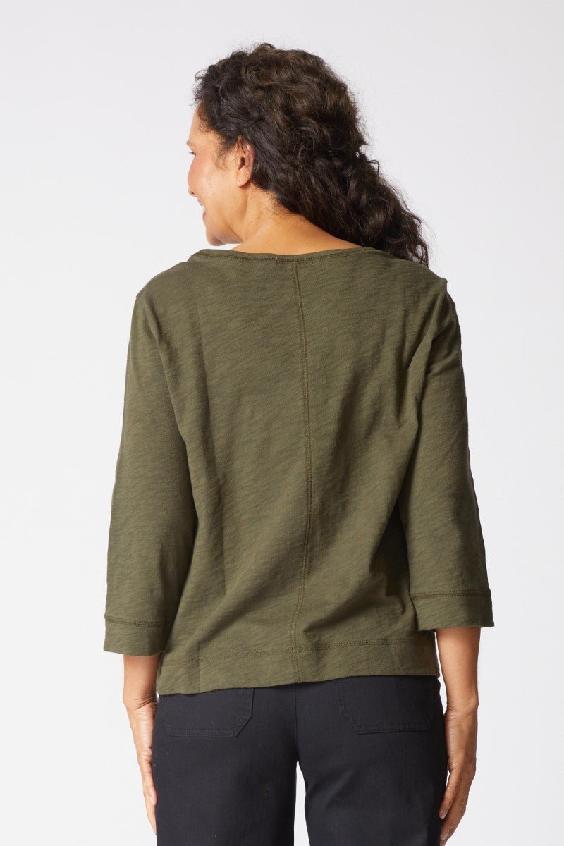 Habitat Coverstitch Boatneck TeeTopsPosh Boutique