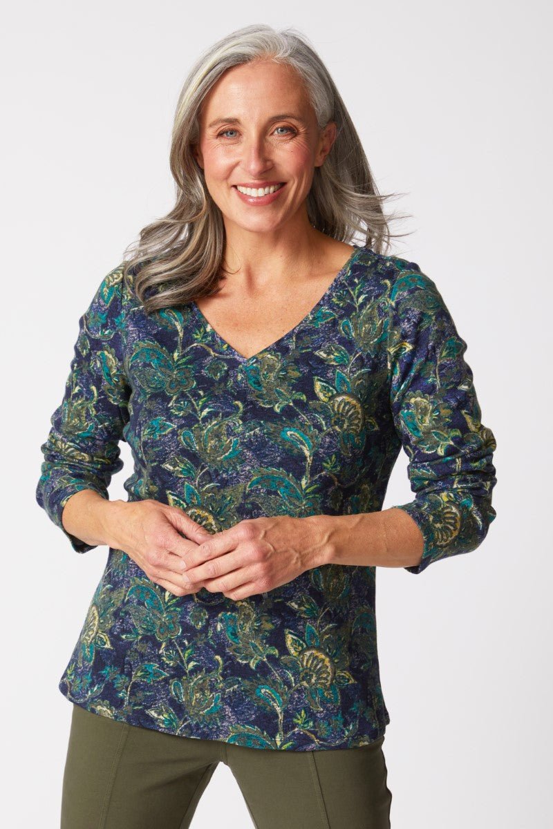Habitat Paisley Everyday V - Neck TeeTopsPosh Boutique