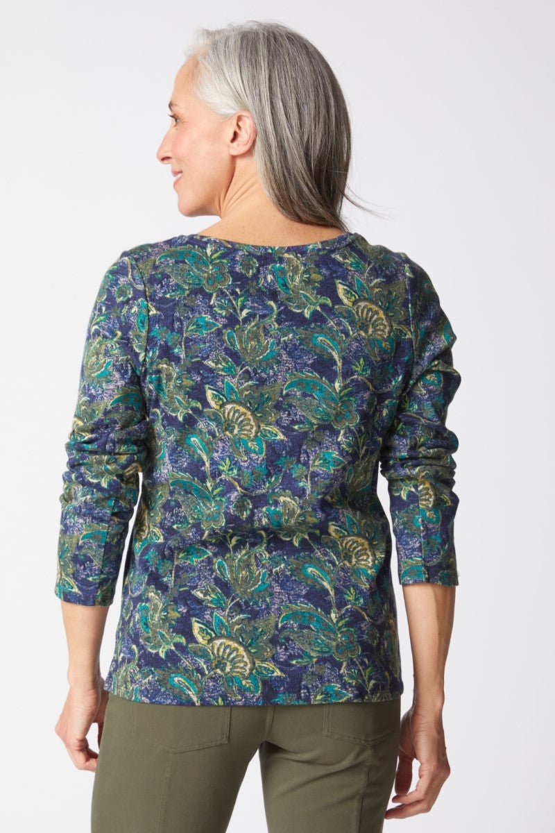 Habitat Paisley Everyday V - Neck TeeTopsPosh Boutique