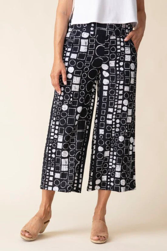 Habitat Patterned Crop PantBottomsPosh Boutique