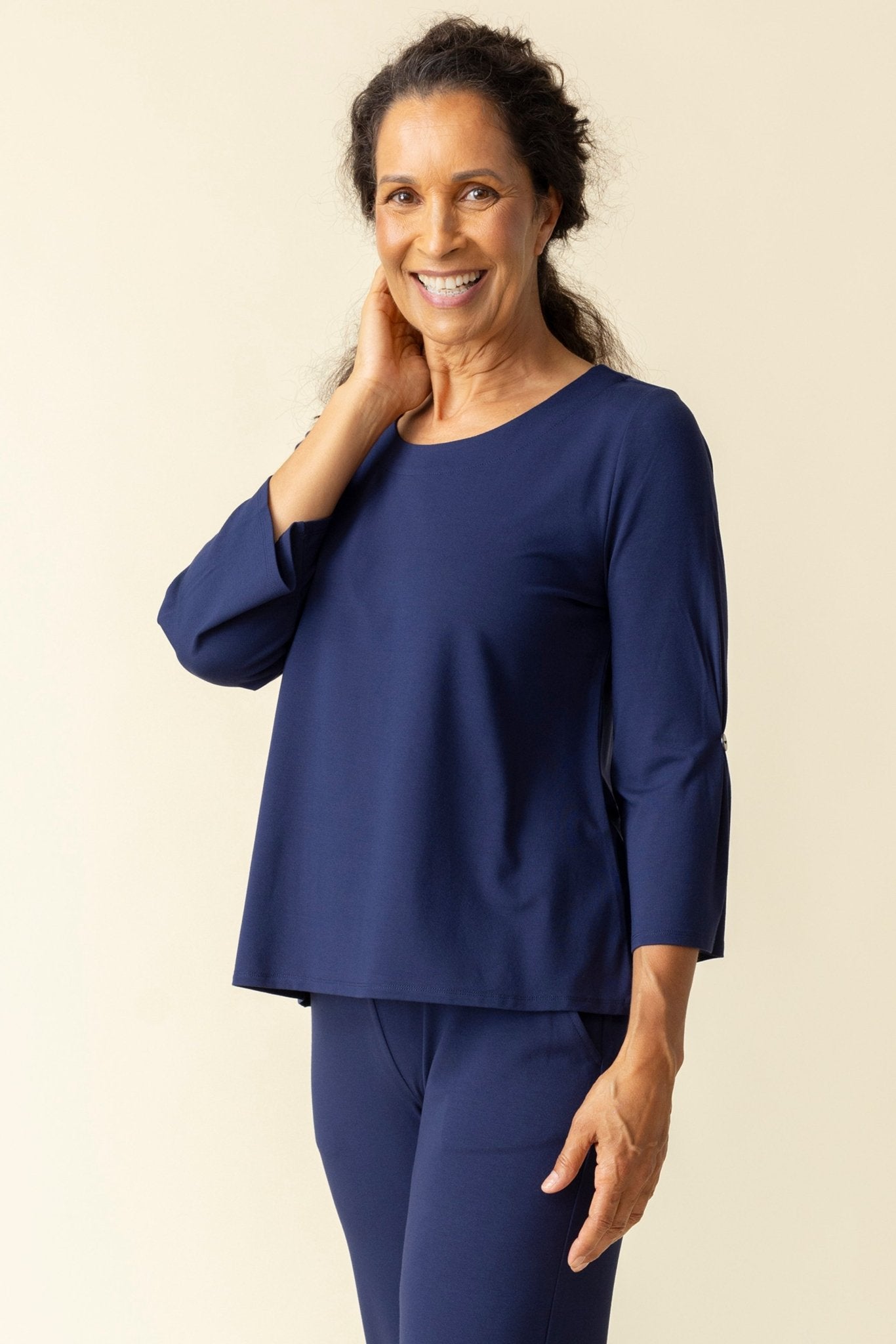 Habitat Pleated Sleeve TopTopsPosh Boutique