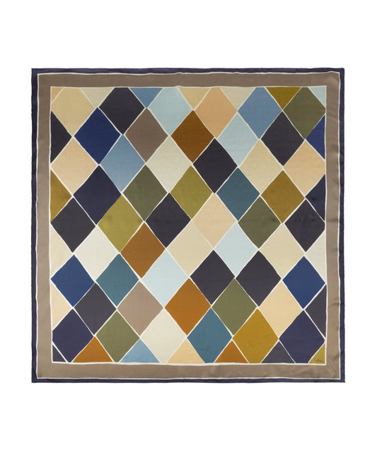 Harlequin Silk SquarePosh Boutique