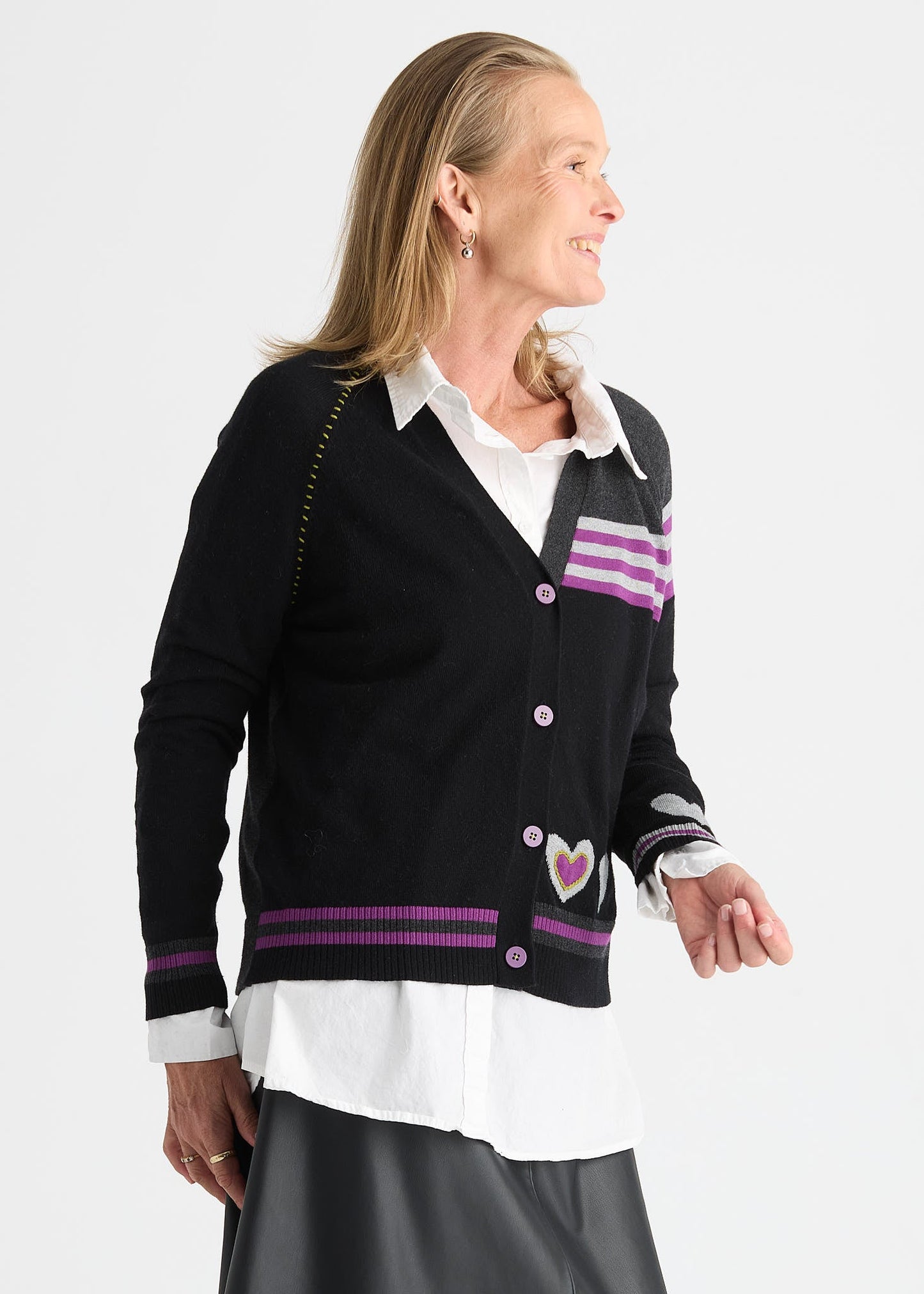 Hearts CardiganSweatersPosh Boutique