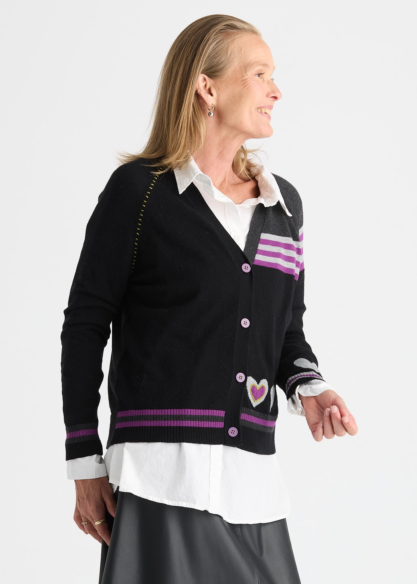 Hearts CardiganSweatersPosh Boutique