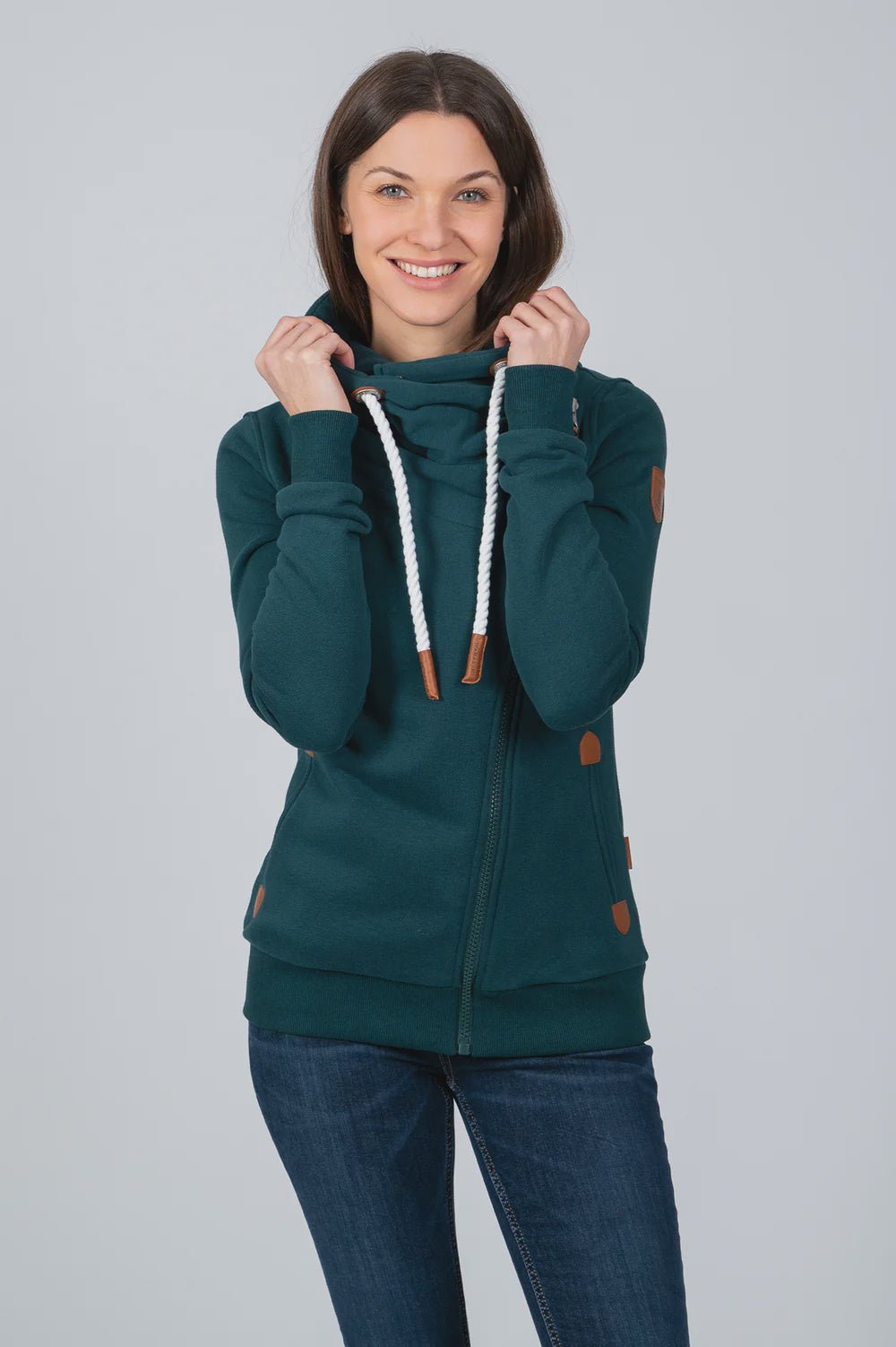 Hestia Full Zip High Collar SweaterSweatersPosh Boutique