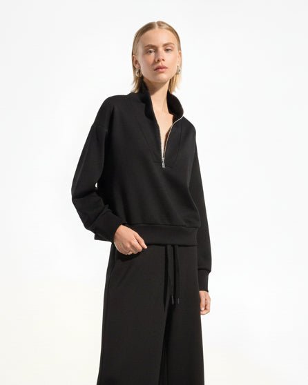 High Collar SweatshirtPosh Boutique