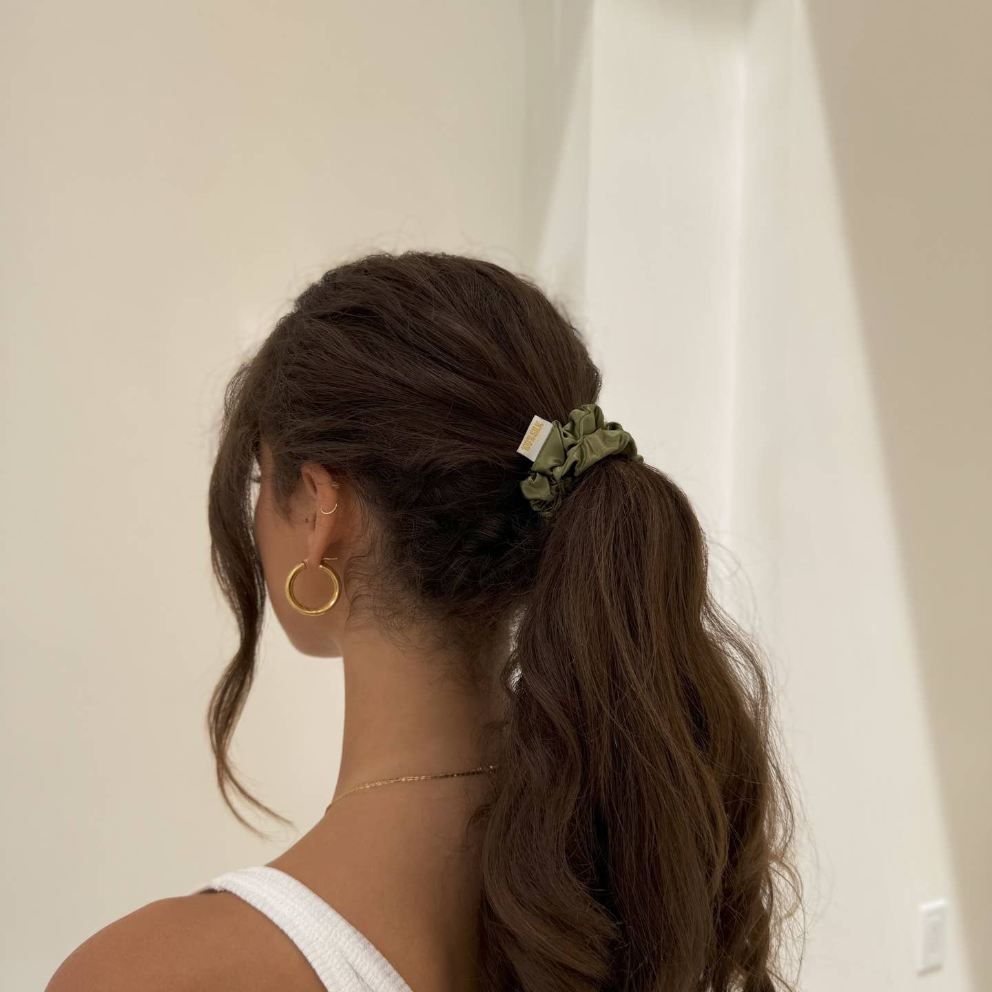 Honey Lux Mini Silk ScrunchiePosh Boutique