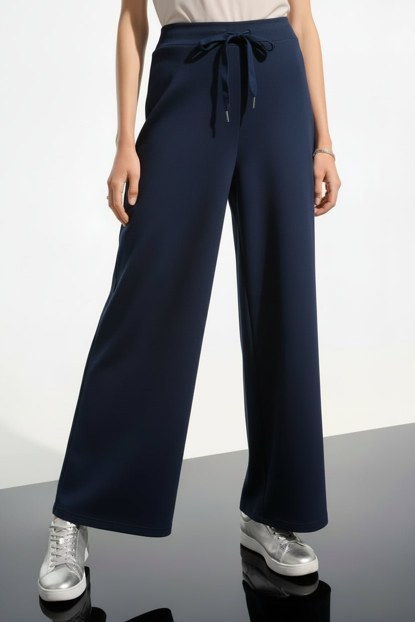 Indigo Wide Leg Jogger PantsPantsPosh Boutique
