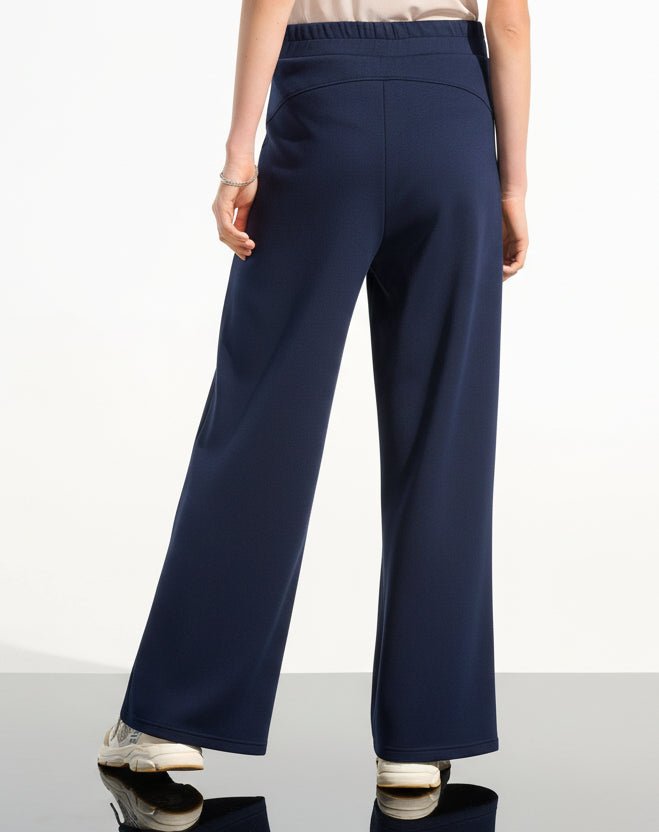 Indigo Wide Leg Jogger PantsPantsPosh Boutique