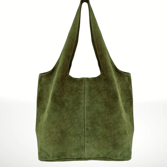 Italian's Leather Giannina Olive Shoulder BagHandbagsPosh Boutique