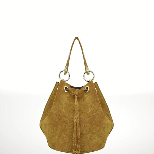 Italian's Leather Ochre Bucket BagHandbagsPosh Boutique