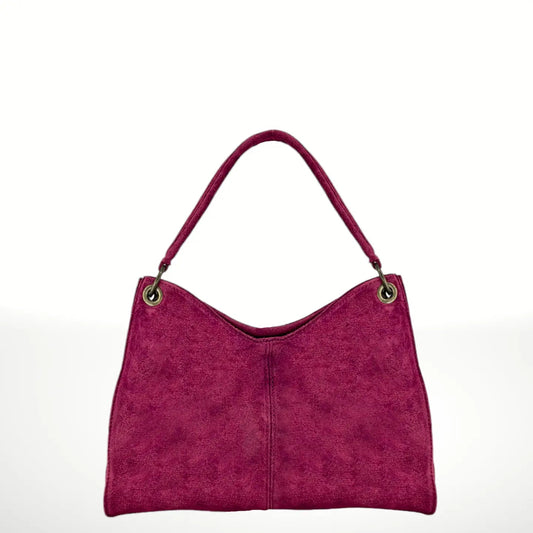 Italian's Leather Riccio Suede Leather BagHandbagsPosh Boutique