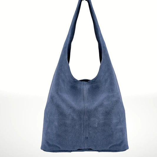 Italian's Leather Silvia Suede Leather BagHandbagsPosh Boutique
