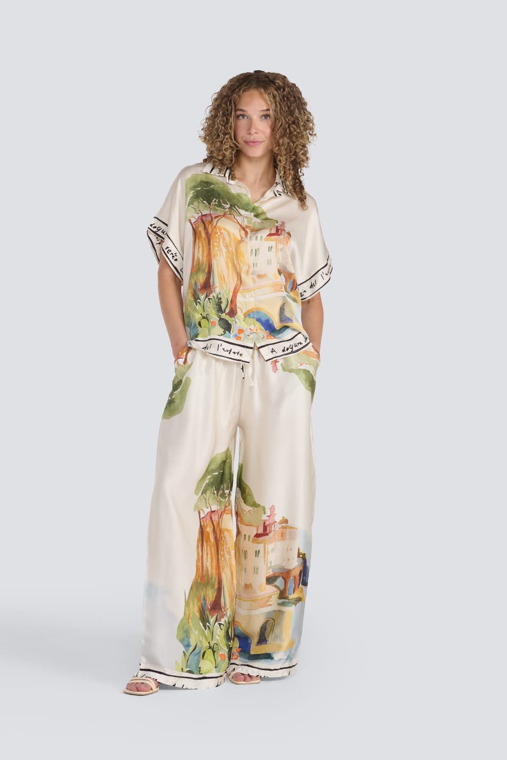 Italy Silk PantPosh Boutique