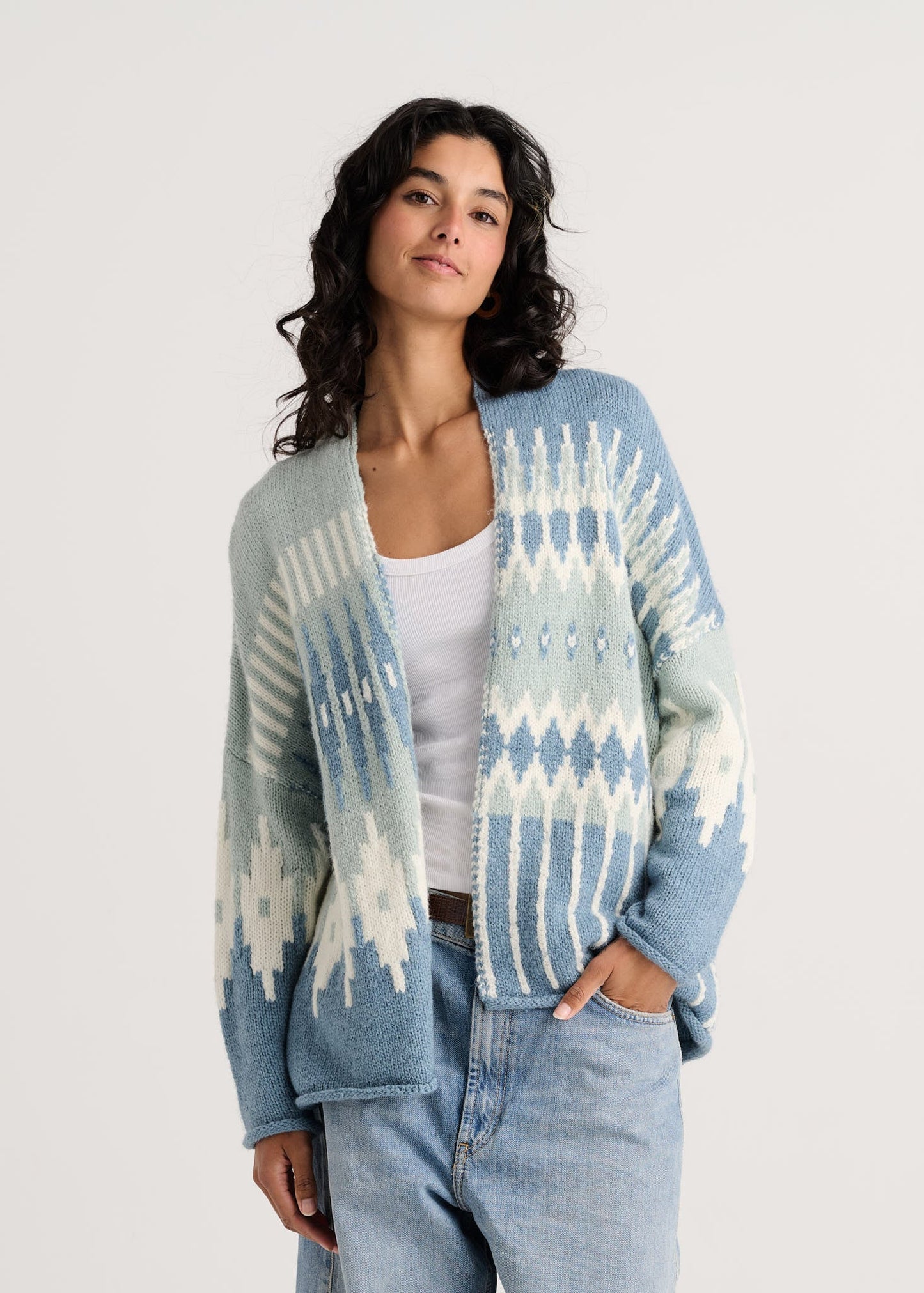 Jacquard CardiganSweatersPosh Boutique