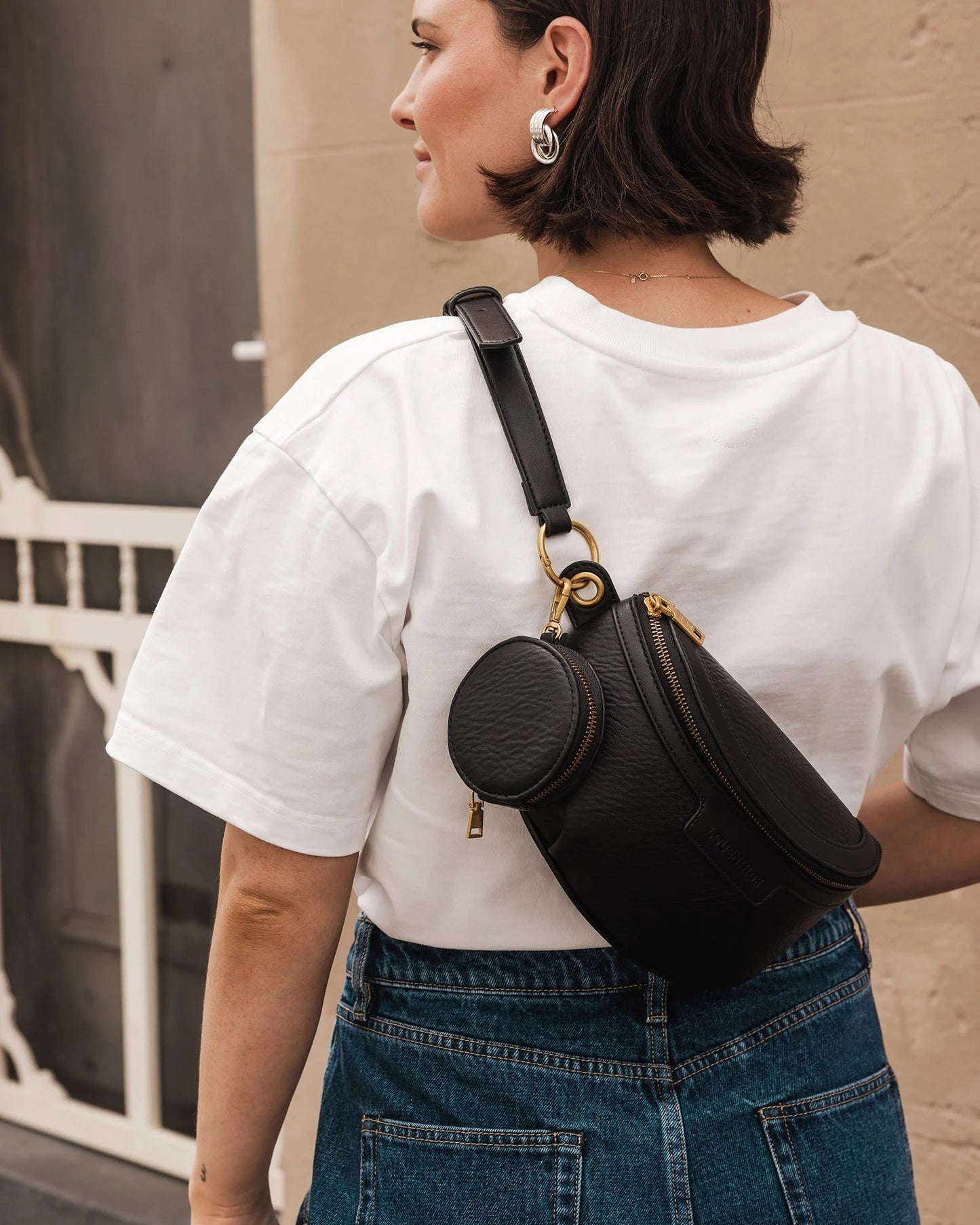 Joey Black Sling BagHandbagsPosh Boutique